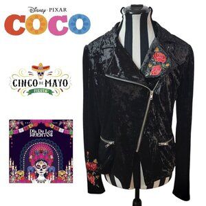 Disney Pixar Coco Crushed Velvet Jacket - Cinco de Mayo & Day of the Dead